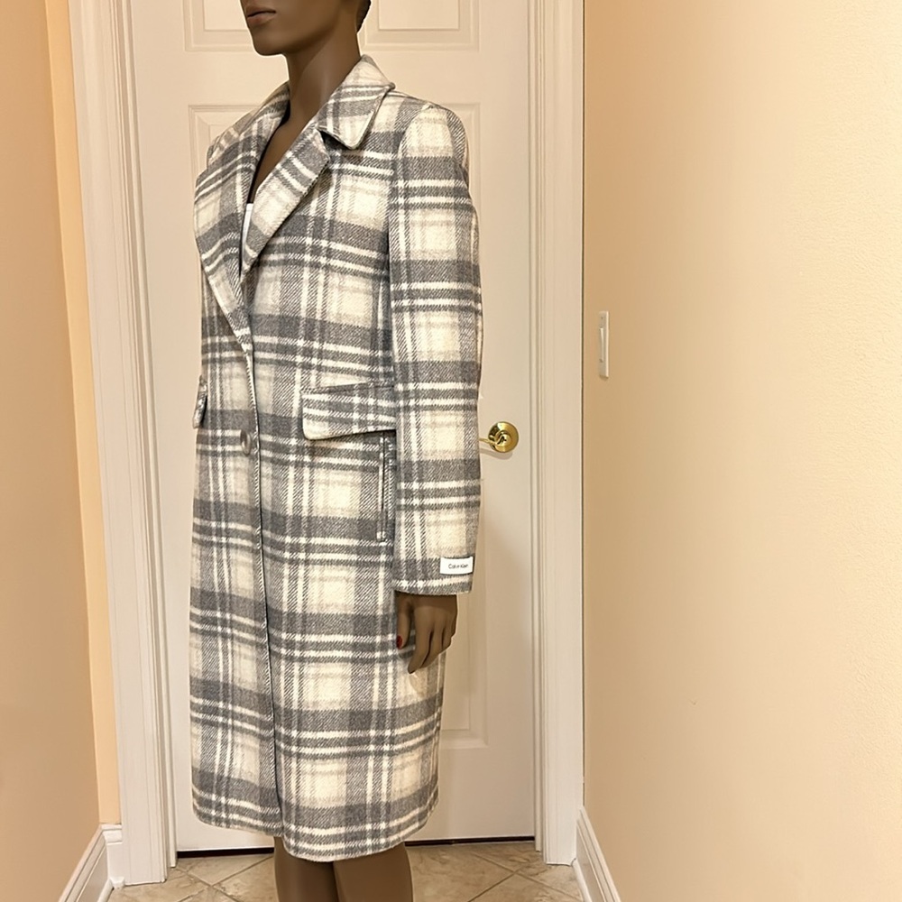 Calvin Klein single breasted coat - Picture 2 of 10